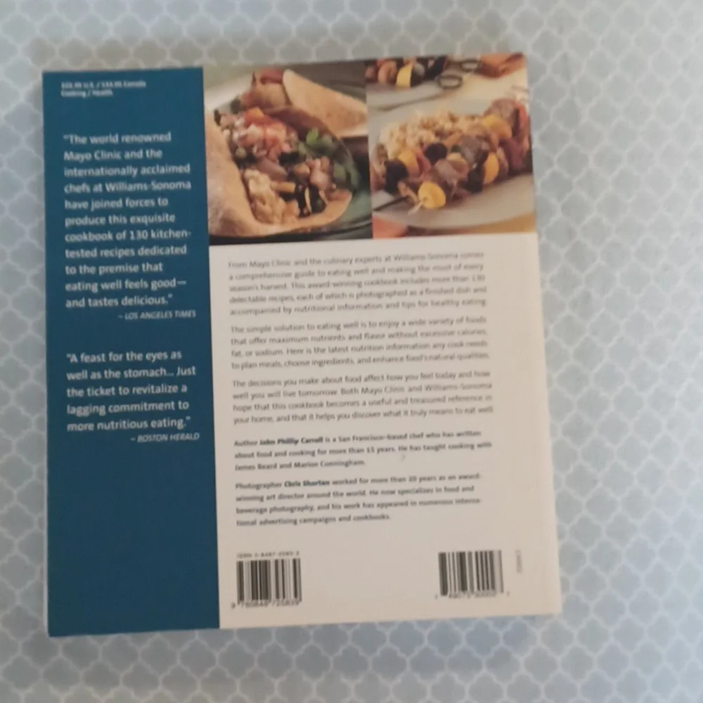 The Mayo Clinic Williams Sonoma Cookbook trade paperback
